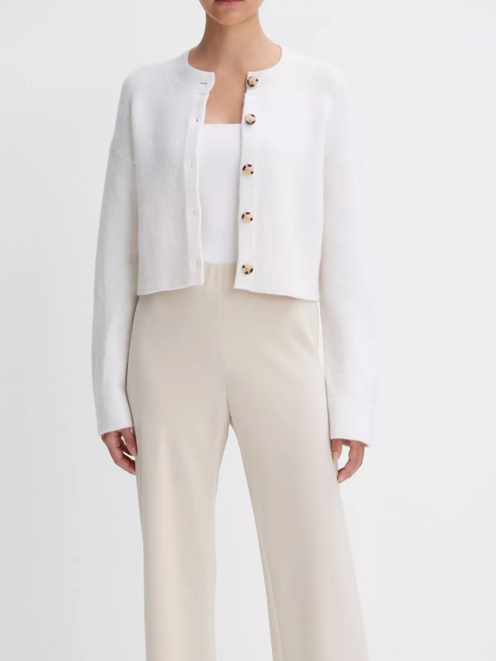 Vince Pale Blue V-Neck Button Cardigan